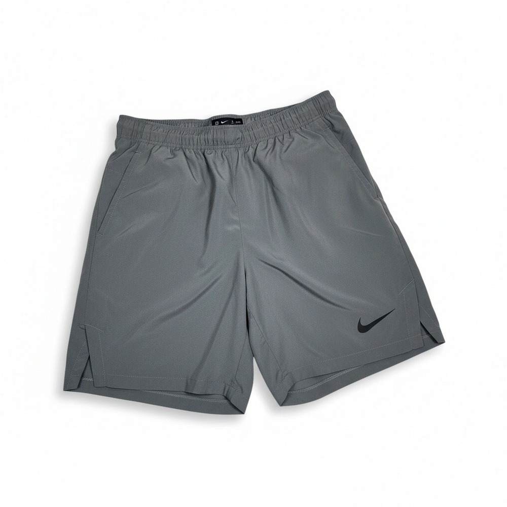 Nike Pro Dri-FIT Mens Gray Training Shorts Size S Athletic Gym Workout Pockets - Picture 2 of 6